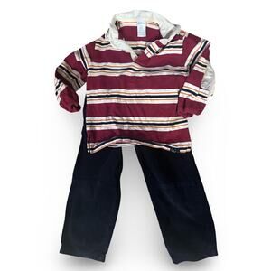 Gymboree Polo Shirt & Koala Kids Pants Boys 4T Outfit Red Blue